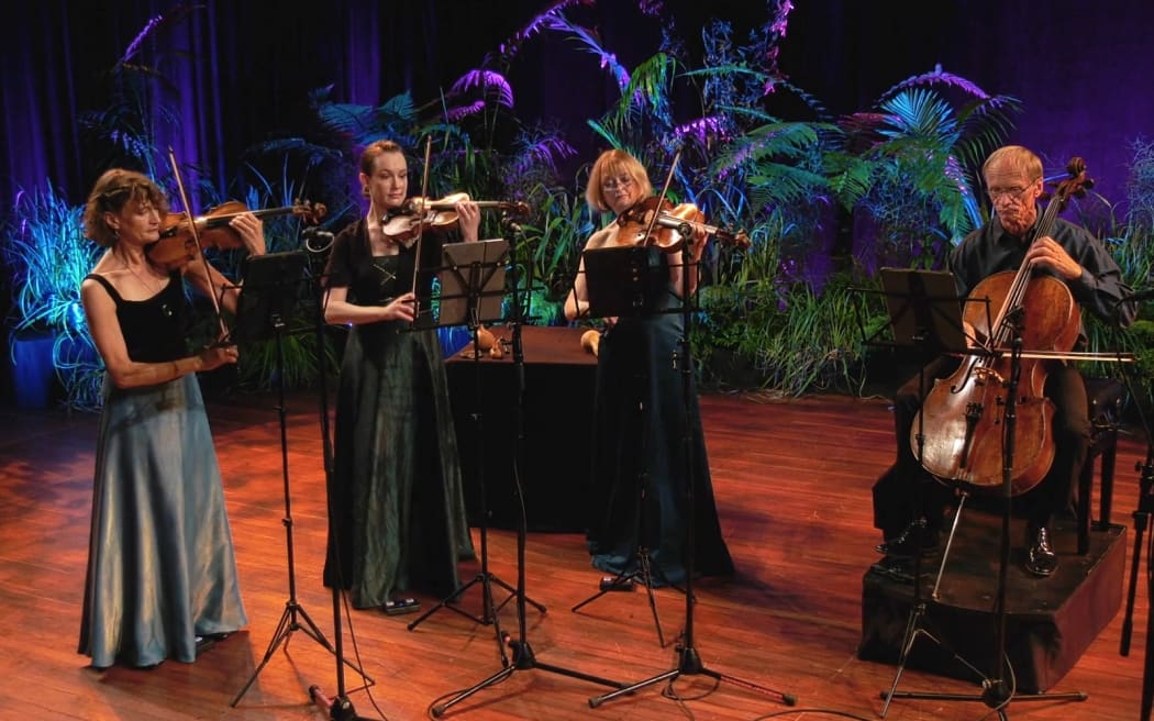NZ String Quartet performing Hine-pu-te-hue
