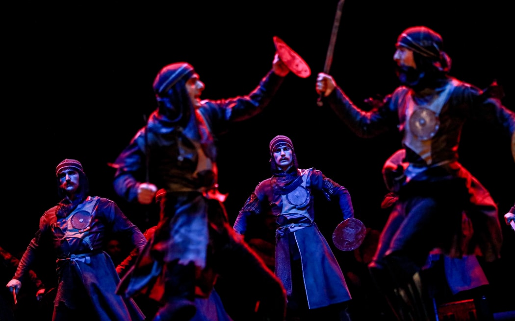 Performers embody the spirit of Parikaoba, Georgia’s iconic sword dance rooted in Khevsur warrior rituals