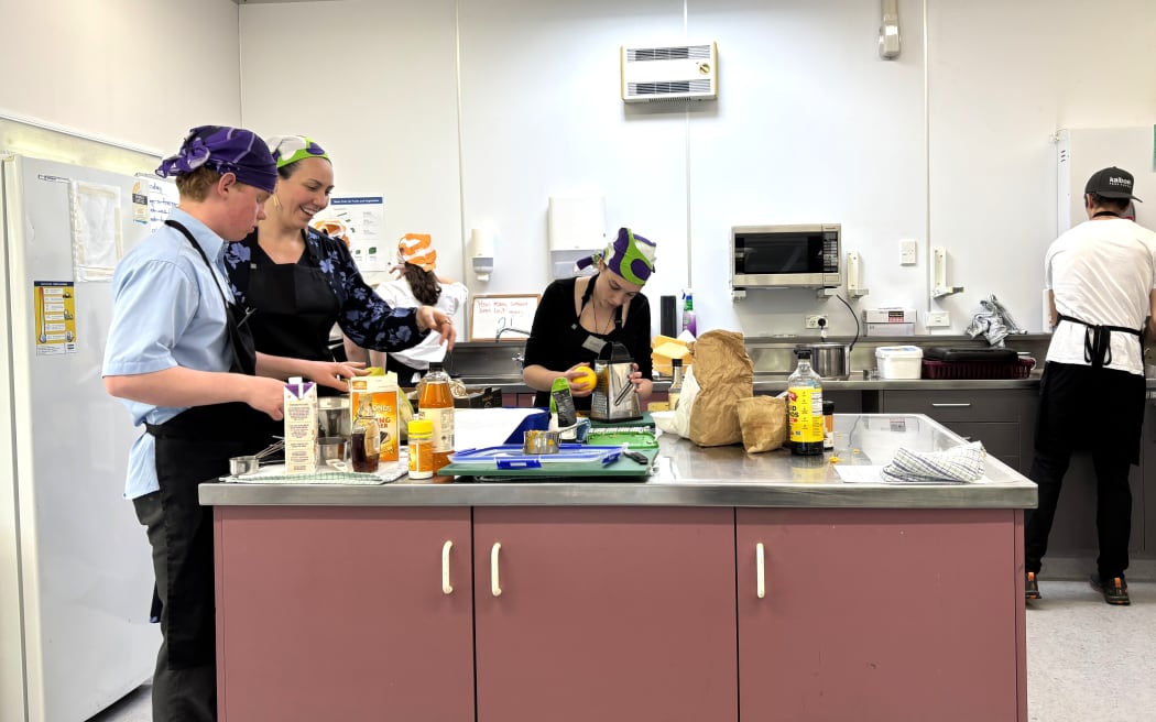 The scheme at Newlands College in Wellington - known as Rourou Kai Ora -  was set up by  GP Luke Wilson, along with primary school teacher Jenny Neill and performance coach Andy Duncan.