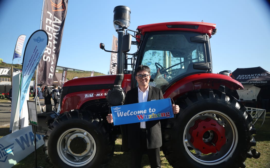 Shandong Wuzheng Group showcases its latest agricultural tractor at Fieldays.