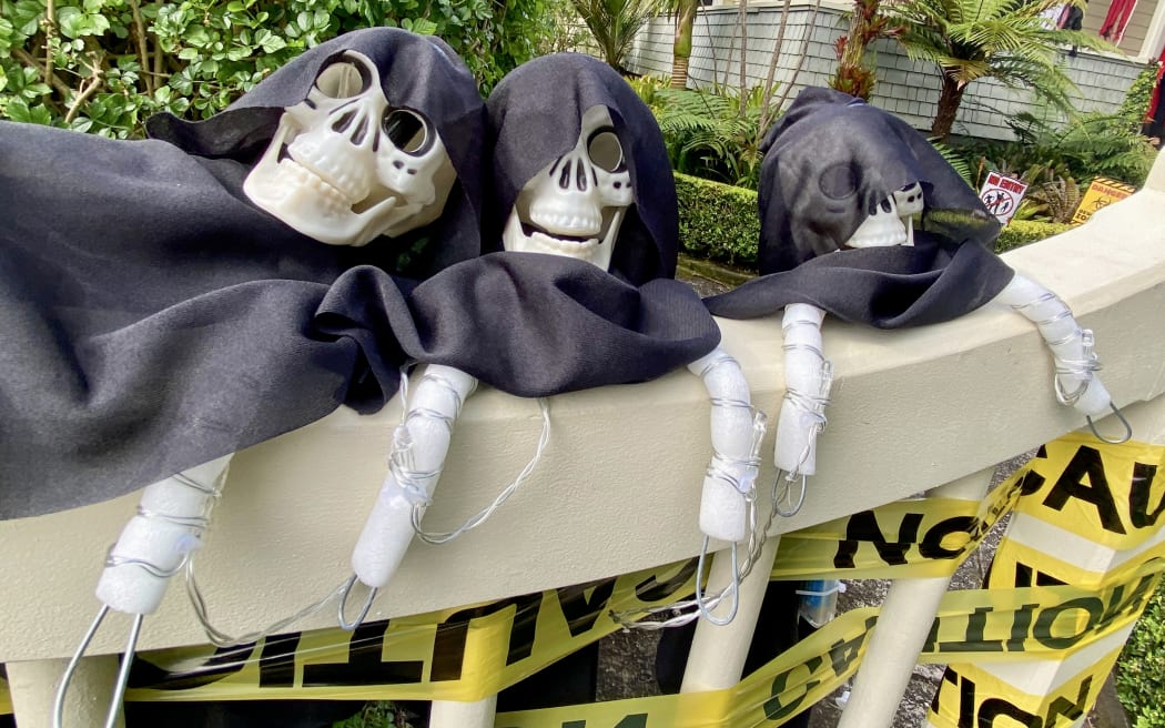 A Halloween trio.