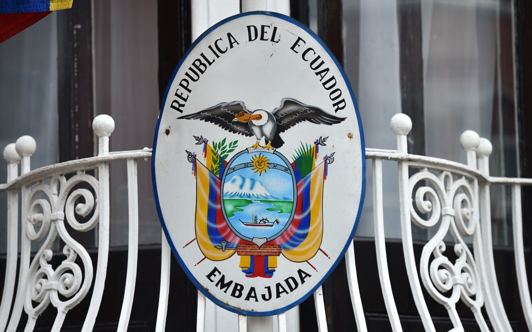 The Ecuadorian embassy in London, where WikiLeaks founder Julian Assange has been living for more than two years.