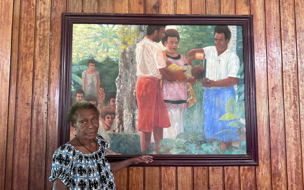 Carola Namiau was baptised by Peter Torot. (ABC News)