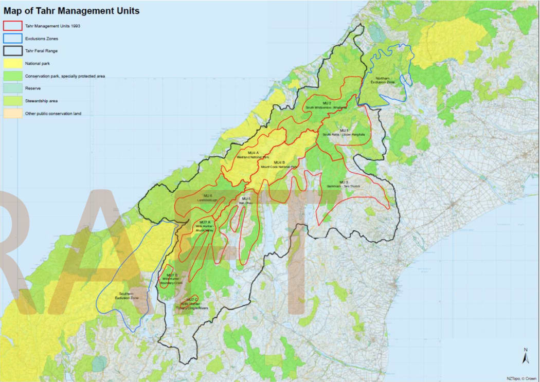 The Department of Conservation's draft Tahr Control operational plan 1 July 2020 - 30 June 2021