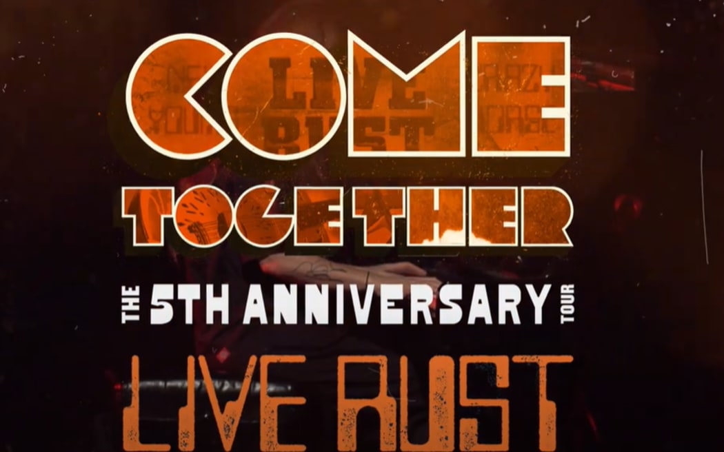 Image of Come Together Live Rust Tour poster