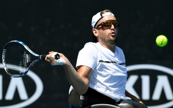 Australian wheelchair tennis player Dylan Alcott.