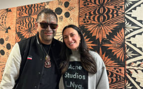 Rob Ruha and Kara Rickard at RNZ