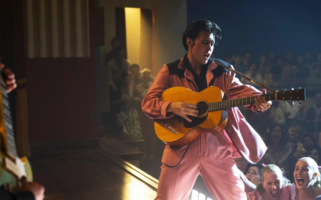 Austin Butler as Elvis Presley in Baz Luhrmann's film Elvis.