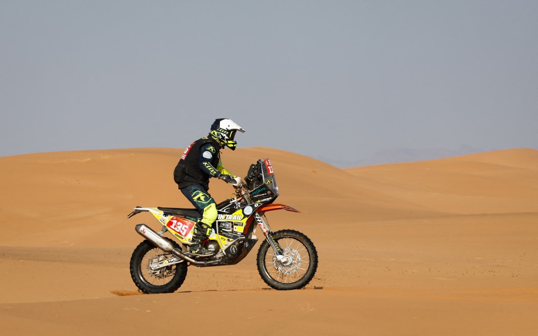 Carles Falcon during the Stage 2 of the Dakar 2024 on 7 January, 2024 between Al Henakiyah and Al Duwadimi, Saudi Arabia.