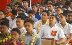 Tongan high school students attend a three day youth camp aimed at curbing inter-school fighting.