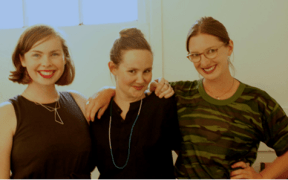 The North Project is founded by (from left to right) Grace Ryder, Sophie Davis and Sophie Bannan.
