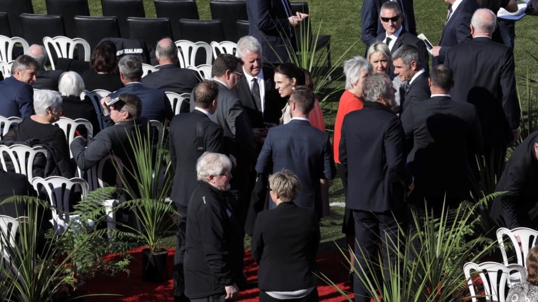 Jacinda Ardern and Sports Minister are attending the funeral of Sir Brian Lochore.