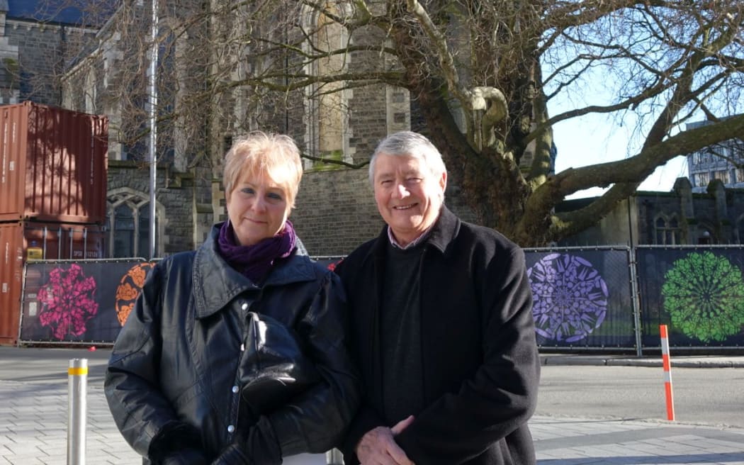 Anna Crichton and Jim Anderton.