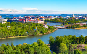 Scenic in Helsinki, the capital of Finland.