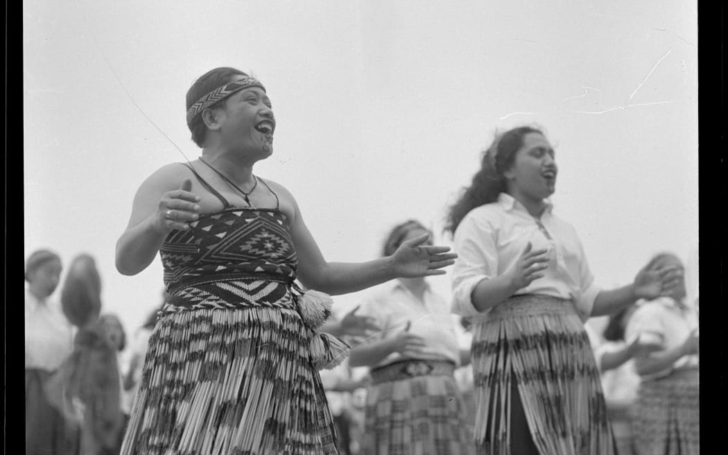 Tuini Ngāwai (left) and her niece Ngoingoi Pēwhairangi.