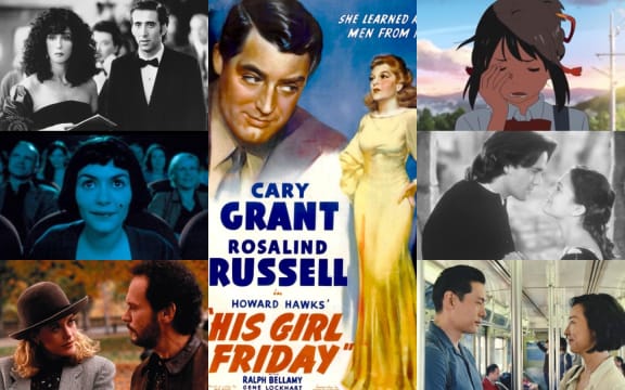 Romantic movies collage for Valentine's Day 2024