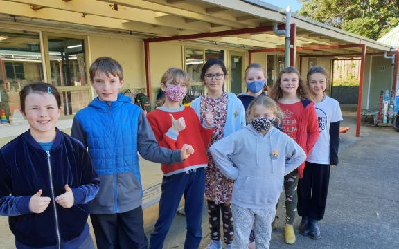 Berhampore School children were excited to be back in the classroom.