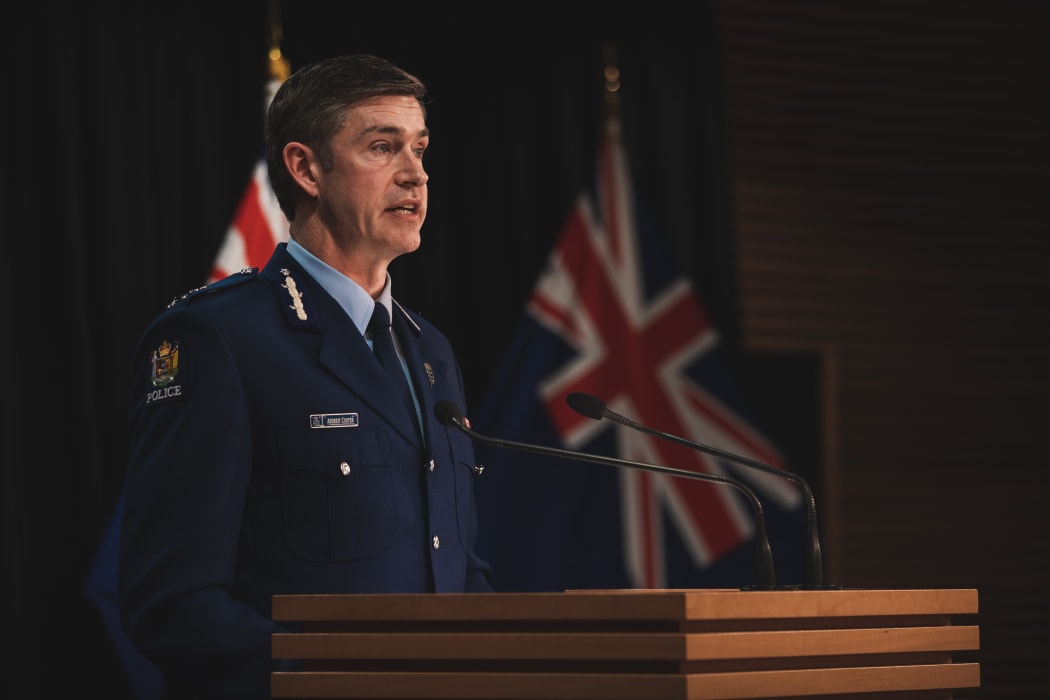 Police Commissioner Andrew Coster giving an update on police checkpoints around Auckland as the city went into level 3 on 12 August, 2020.