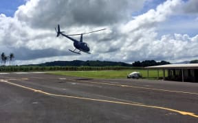 Helicopter in Fiji search