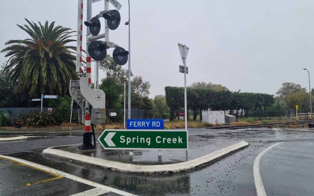 Flooding at Spring Creek on 12 April 2024. After the Wairau River peaked, the Marlborough Civil Defence withdrew an evacuation notice for around 70 households. The Wairau River from the Ferry Road Bridge.