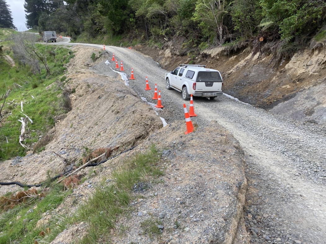 Waikura Road has been closed to heavy vehicles since a slip in August.