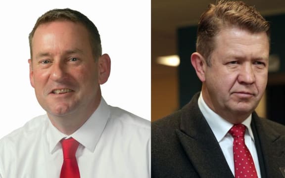 Steven Gibson (left) and David Cunliffe