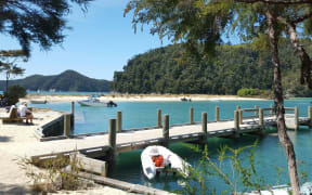 Torrent Bay lagoon in Abel Tasman National Park.