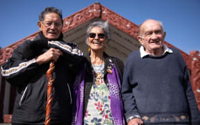 Heemi Kara, Hine Poa and Adam Langford are part of Māwai Hakona, who won the 2nd Kapa Haka nationals in 1973