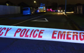 The scene of a fatal house fire in Vivian Street, Burwood, Christchurch. Two people died and several others escaped the blaze.