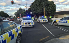 Police in Papatoetoe after a bound and gagged woman escaped from the boot of a moving car.