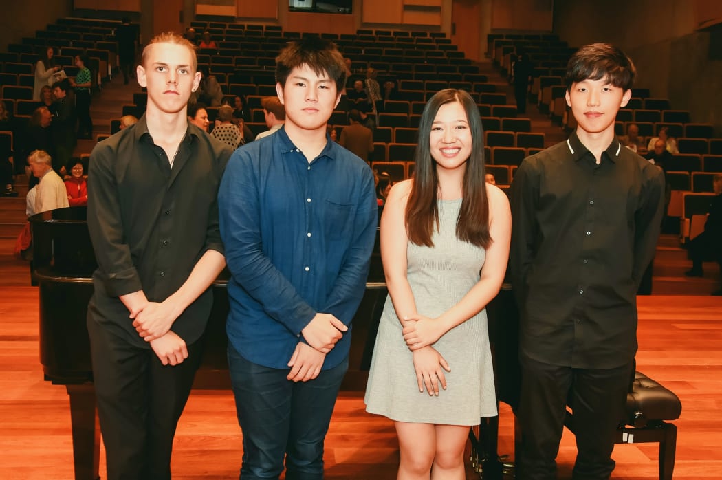 National Concerto Competition performers: Matthias Balzat, Delvan Lin, Siyu Sun & Hye In Kim