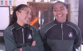 Tihei Carroll and Jasper Taito of Yellow Black Nation, Avalon Intermediate.
