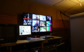 A studio at Niue's public broadcaster BCN