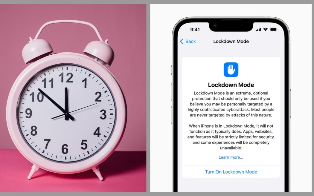 clock, Apple Lockdown Mode