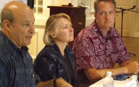 US assistant Secretary for East Asian and Pacific Affairs, Susan Thornton (C)