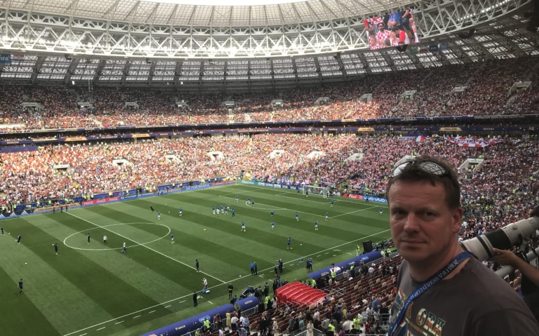 Coen Lammers at the last World Cup final in Moscow.