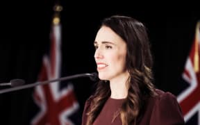 Prime Minister Jacinda Ardern on Budget day 2021.
