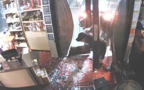 One of the 42 ram raid robberies at Glengarry Wines.