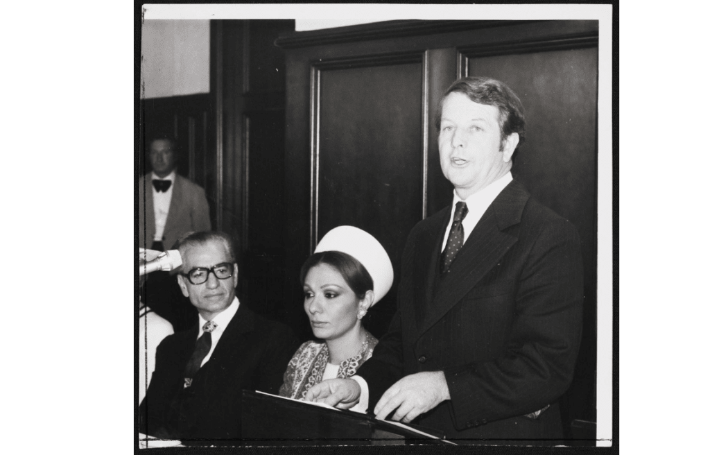 Shah's visit to NZ in 1974 (from National Library)