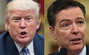 US President Donald Trump and former FBI director James Comey.