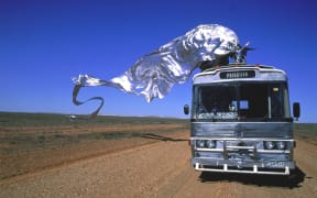 The Adventures of Priscilla, Queen of the Desert 
Year : 1994 Australia
Director : Stephan Elliott

.
It is forbidden to reproduce the photograph out of context of the promotion of the film. It must be credited to the Film Company and/or the photographer assigned by or authorized by/allowed on the set by the Film Company. Restricted to Editorial Use. Photo12 does not grant publicity rights of the persons represented. (Photo by PolyGram Filmed Entertainment / Archives du 7eme Art / Photo12 via AFP)