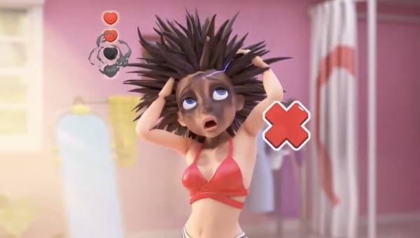 Project Makeover: woman with fried hair