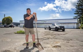 Allan Unsworth says work will be starting in the new year with an apartment complex at the former supermarket site in Kopeopeo.