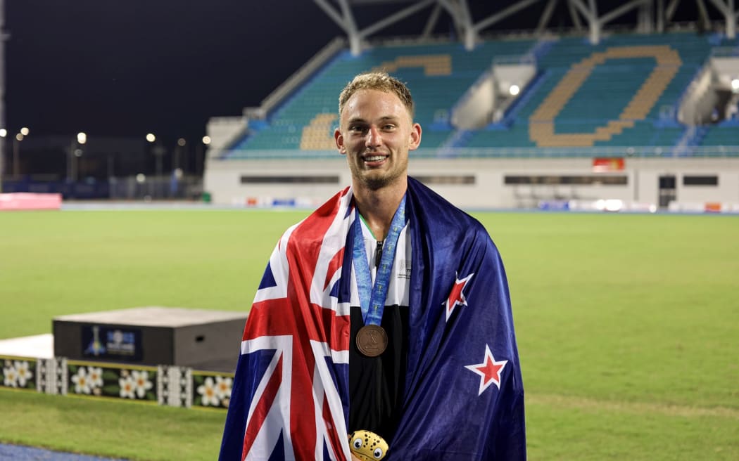 Stephen Thorpe, Bronze medalist at 2023 Pacific Games.