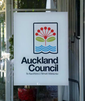 030314. Photo Todd Niall / RNZ. Auckland Council sign