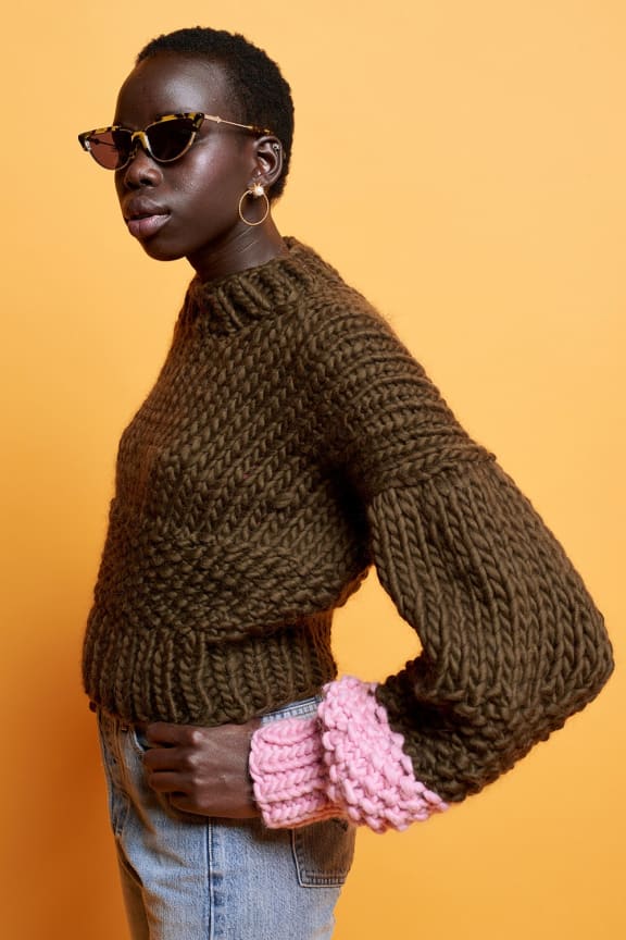 Karen Walker's collaboration with Nicole Leybourne - aka The Knitter.