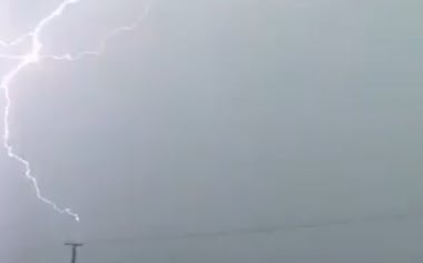 Around 4500 lightning strikes have hit Taranaki in one last hour.