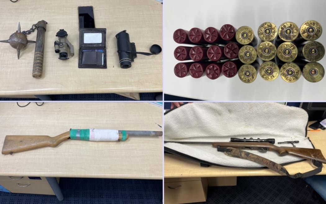 Firearms were found in the Ruapehu district after several search warrants were carried out by police in July, 2024.