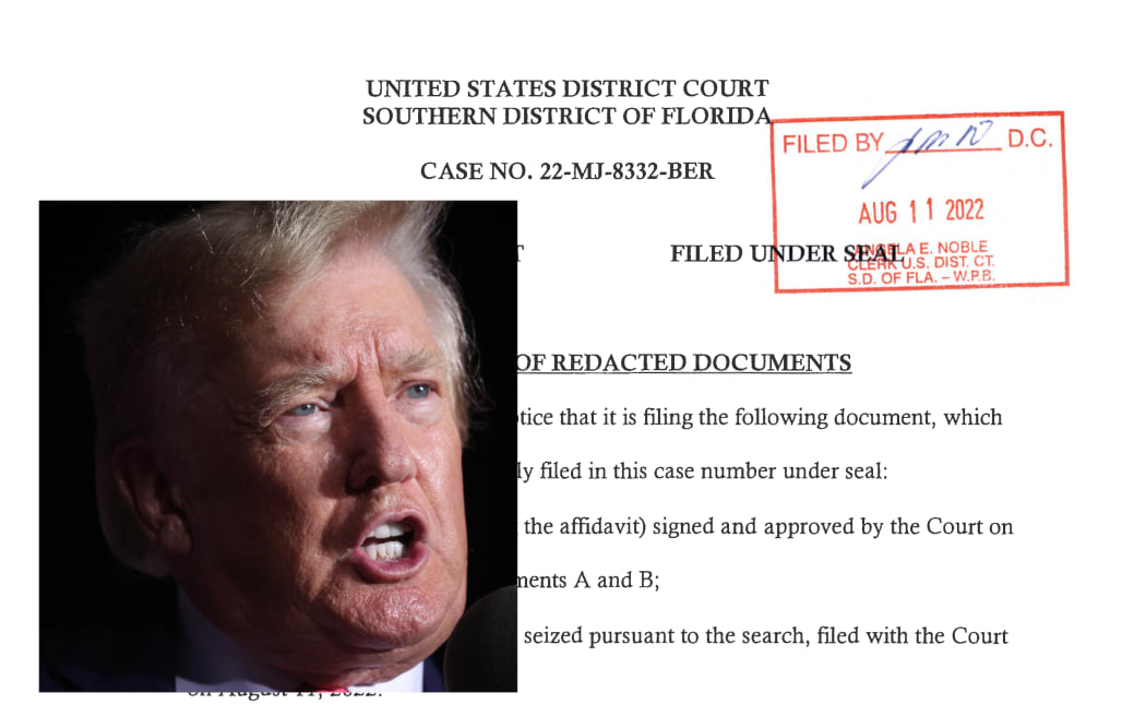 The FBI released their warrant to search former President Donald Trump's property this week.