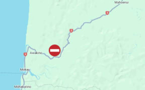 SH3 Awakino is CLOSED south of Awakau Rd due to a large mudslide.